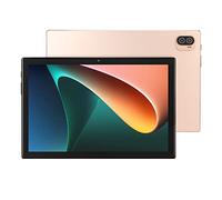 Airshi 10.1 Inch Tablet, 8GB RAM 256GB ROM 8 Core CPU Night Reading Mode Tablet 5G WiFi 100-240V for Work (Gold)