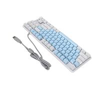 Airshi Computer Keyboard RGB Backlight High Responsive Mechanical Gaming Keyboard 4 Brightness Levels USB Cable for Laptop (Blue White)