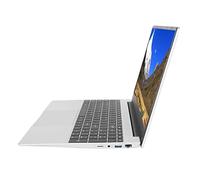 Airshi Office Notebook Laptop, 100-240V 15.6 Inch Laptop 11th Gen N5095 Processor 16GB RAM Multi Interface with Fingerprint Reader for Work