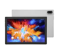Airshi Tablet, 4G LTE UK Plug 100-240V Call Tablet 10.1in Display HD 8 Core Processor with Keyboard Touch Pen for Office for Work (White)