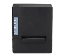 Airshi Thermal Receipt Printer, 80mm USB LAN Interface, Thermal Label Printer Data Buffer, ESC POS Command for Canteens (UK Plug)