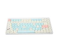 Airshi Ultra Thin Mechanical Keyboard, Wired Type C Keyboard PBT Keycaps 21 Modes Red Switch Backlight for Gaming (Yellow Green)