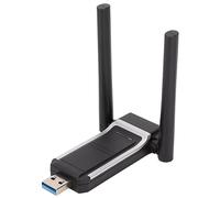 Airshi USB Wireless Adapter, 2.4G 573.5Mbps Wifi 6 5G 1201Mbps Adapter for PC for Desktop