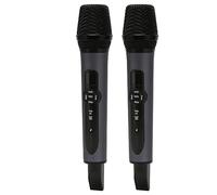 Airshi Wireless Microphone, Noise Reduction Built in Sound Card Multiple Sound Effects Strong Signal Handheld Mic System for DVD Amplifiers for Speakers (1 for 2)