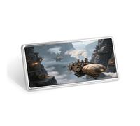 Airship Steam Canyon Stainless Steel Name Plate with Pin,Durable Personalized Name Tags,Name Badge for Business Work Lable Sign 1.4 * 2.8 in