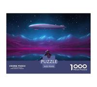 Airship-universe Jigsaw Puzzle Waterproof 1000 Piece for Adults Gifts Fun Challenging Games