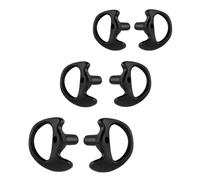 AIRSN Replacement Earmold Earbud Earplug for Motorola Kenwood Two-Way Radio Air Acoustic Coil Tube Audio Kits (Small, Middle & Large),Pair of 3