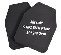 Airsoft EVA Foam Protective Plate 2Pcs, EVA Foam Simulated Sapi Board Tactical Vest Front Rear Shock Absorbing Plates for Airsoft Carrier Paintball Military Games
