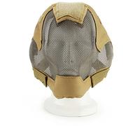 Airsoft Full Face Fencing Mask with Ear Protection Camo Steel Mesh Protective Mask for War Game Cosplay Paintball Halloween