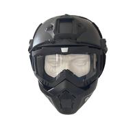 Airsoft Helmet and Mask Fast Base Jump Helmet PJ Style Airsoft Helmets Tactical full face mask with detachable and adjustable goggles