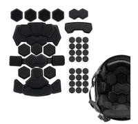 Airsoft Helmet Liner Sponge Pad, Replacement Cushion Pad, Double-layer Modular Memory Foam Mats, For FAST ACH M88 MICH Tactical Helmet(Black)