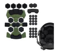 Airsoft Helmet Liner Sponge Pad, Replacement Cushion Pad, Double-layer Modular Memory Foam Mats, For FAST ACH M88 MICH Tactical Helmet(Green)