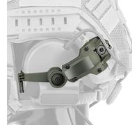 Airsoft Helmet Rail Adapter Kit - Tactical Helmet Accessories for PELTOR ComTac Ⅱ-Ⅵ Tactical Headset Fit Ops-Core ARC & Team Wendy M-LOK Rails System Attachment (OD)