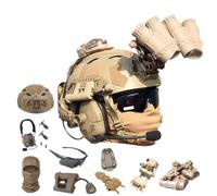 Airsoft Helmet System,Adjustable Telescope Model Flashlight Mount Alloy NVG Mount Signal Light Goggles Tactical Gear For Cosplay Tactical Airsoft Gear Simulation Training
