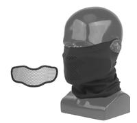 Airsoft Mesh Mask Balaclava With Removable Steel Wire Guard, Russian Airsoft Half Face Breathable Shield, for Paintball Cycling Outdoor