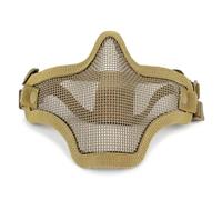 Airsoft Mesh Mask Half Face,Tactical Steel Mesh Face Protection Adjustable Dual Elastic Head Straps Breathable Lower Face Guard Paintball Hunting Shooting Games Cosplay