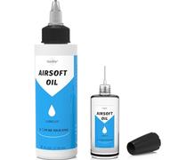 Airsoft Oil 4 oz & 1 oz Needle Oiler 100% Silicone Air Gun Oil, Multi-Purpose Airsoft Chamber Lube, All Purpose Silicone Lubricant Oil for All Airgun