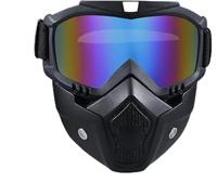 Airsoft,Paintball Full FaceTactical Mask,Detachable Masks With Goggles For Motorcycle Cycling Skiing Halloween CS Game Cosplay