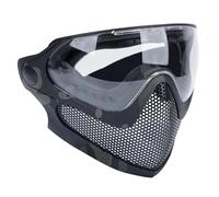 Airsoft Paintball Hunting Dual-Mode Tactical Equipment Upgrade Steel Mesh Half Face Mask Military War Game Protective Face Mask(Bcp)