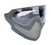 Airsoft Paintball Hunting Dual-Mode Tactical Equipment Upgrade Steel Mesh Half Face Mask Military War Game Protective Face Mask(Green)