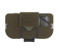 Airsoft Plate Carrier Accessory Molle Phone Mount Outdoor Lightweight Navigation Board for 15Pro, Wide Angle Foldable Phone Holder Chest Rig Hovering Tactical Vest Mount,RG