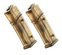Airsoft Spare Parts 2pcs Pack CYMA 420rd Flash Mag Magazine for G36 Series AEG Semi Transparent
