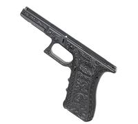 Airsoft Spare Parts WE (WE-TECH) Archives Carved Pattern Frame For Tokyo Marui AW WE G17 G18C G34 G35 GBB Pistols Black/Ivory