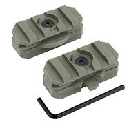 Airsoft Tactical Helmet Rail Adapter Mount Rotatable Connectors Helmet Accessory for ARC 19mm Side Rail (OD)
