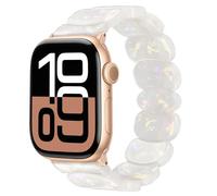 AIRSPO Resin Apple Watch Bands for Women Compatible with Apple Watch 7/8/9/10 38/40/41mm, 42/44/45/46/49mm iWatch Fashion Handmade Dressy Watch Bands Replacement Series 6/5/4/3/2/1/SE (Crescent Moon)