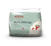 Airsprung Anti-Allergy Pair Pillows Hollowfibre Soft Touch Hotel Quality Machine Washable Made In UK 48cm x 74cm (19" x 29")