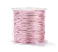Airssory 0.5mm/24 Gauge Pink Theme Copper Craft Metal Beading Wire Long-Lasting Plated Wire for Wrapping Supplies DIY Craft Beading Jewellery Making - 75.45 Feet/23m