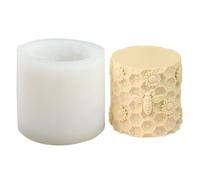 Airssory 1 Pc Sunflower with Bees Hive Pillar Candle Mold Insect Silicone Mould Resin Casting for DIY Candle Epoxy Resin Craft Handmade Wax and Home Decor 8×8cm