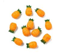 Airssory 10 pcs Lovely Pineapple Handmade Lampwork Beads Imitation Fruit Glass Beads for DIY Jewellery Bracelet Necklace Crafts Keychain Bag Decor
