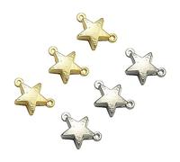Airssory 10 Sets 2 Colours 10x14MM Star Magnetic Clasps Magnet Converter Locking End Clasp Fasteners Connector Buckles Clasps for DIY Jewellery Accessory Bracelet Necklace Crafts