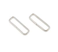 Airssory 100 Pcs Stainless Steel Chain Quick Link Connectors Linking Rings Clasp Closed but Unsoldered Rectangle for DIY Bracelet Necklace Jewelry Making - 20.5x6.5mm
