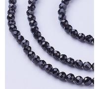 Airssory 110~130 Pcs 3~3.5mm Natural Spinel Beads Strands Faceted Round Loose Crystal Gemstone Bead Spacer for Bracelets Necklace Jewelry Making