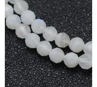 Airssory 110 Pcs 3mm Natural Rainbow Moonstone Beads Strands Faceted Round Small Loose Crystal Gemstone Bead Spacer for Jewelry Making Crafts