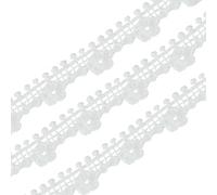 Airssory 16.40 Yards(15m) White Flower Lace Polyester Fabric Ribbon Floral Lace Edge Trims for DIY Crafts Sewing Clothes Curtain Wedding Party Hair Bouquet Tree Decoration