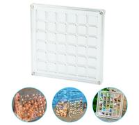 Airssory 2pcs 12.5x12.5cm Transparent Shell Storage Acrylic Box Seashell Conch Collection Display Magnetic Box for DIY Jewellery Crafts Beach Decor Storage