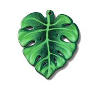 Airssory 30 pcs Green Monstera Leaf Acrylic Charms Spring Green Leaves Charms for DIY Jewellery Necklace Earring Bracelet Craft Bag Keychain Decoration