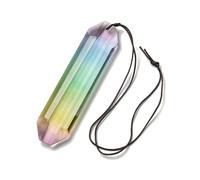 Airssory 4 pcs Colorful Prism Themed Glass Hanging Dream Suncatchers Rainbow Prismatic Rectangle Ornaments Catchers for Window Room Party Home Wall Garden Decor
