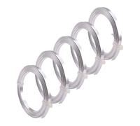 Airssory 5 Rolls Aluminum Wire Wide Flat Plain Bezel Wire Bar Strip Trimming for DIY Crafts Making Accessories - 3mm; 2m/6.6FT per Roll, 10m/32.8FT in Total