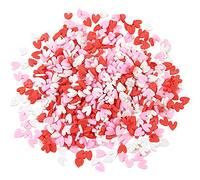 Airssory 50 g Random Color Tiny Sweet Heart Shape Polymer Clay Cabochons Fake Candy for Crafts DIY No-Hole Supplies - 4~5x4mm
