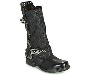 Airstep / A.S.98 Flat boots SAINT EC BUCKLE in Black 3.5