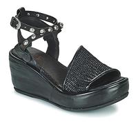 Airstep / A.S.98 Wedge sandals ARCA RAFIA in Black 6.5