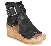 Airstep / A.S.98 Wedge sandals NOA BUCKLE in Black 3.5