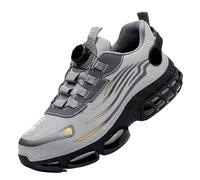Airstride Safety Boots For Men, Comfortable Steel Toe Cap Air Cushion Safety Trainers Boots, Work Boots Lightweight Work Shoes (silver, Adult, Men, 7, Numeric, UK Footwear Size System, Medium)