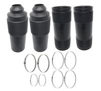 AIRSUSFAT 4Pcs Front Rear Air Suspension Shock Dust Cover Boot with 8Pcs Dust Boot Rings Compatible with Mercedes ABC R230 SL550 SL500 SL600 SL55 SL63 AMG Hydraulic 2303200513 2303202913