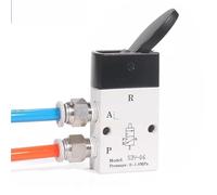 AirTAC Original Mechanical Valve S3Y-M5/S3Y-06/S3Y-08 Rocker Control Manual Valve Pneumatic Switch Valves(S3Y-M5 6MM)(S3Y-08 10MM)