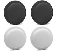 AirTag Adhesive Mount Compatible with Apple AirTag Sticker Case. Anti Lost Secure Stick On Cover for Phone Remote iPad Headphone Laptop Camera. Portable Protective Air Tag Holder, 4 Pack Black/White